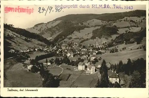 Todtnau Schwarzwald Panorama Kat. Todtnau