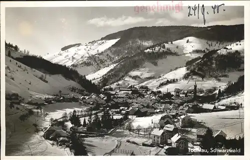 Todtnau Schwarzwald Panorama im Schnee Kat. Todtnau