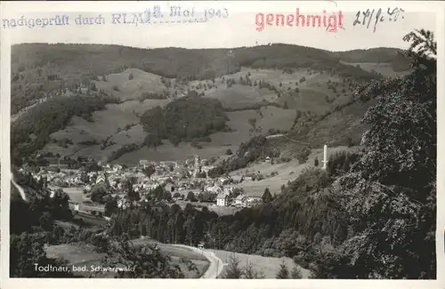 Todtnau Schwarzwald Panorama Kat. Todtnau