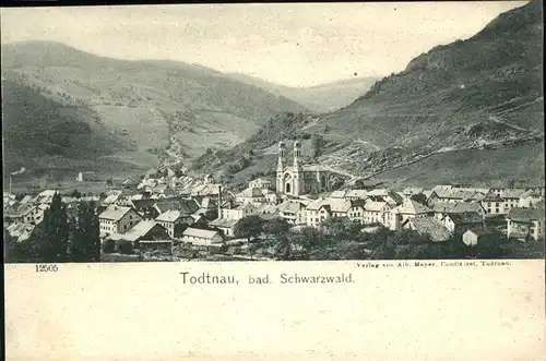 Todtnau Schwarzwald Panorama Kat. Todtnau