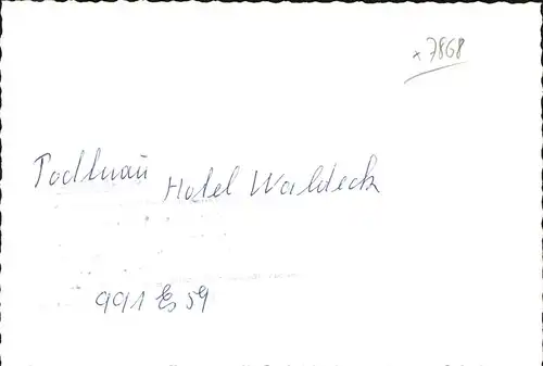 Todtnau Schwarzwald Hotel Waldeck Kat. Todtnau
