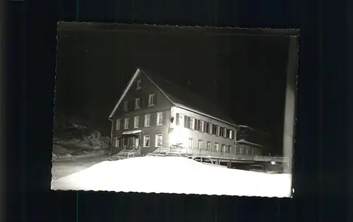 Eisenbach Schwarzwald Haus bei Nacht im Schnee Kat. Eisenbach (Hochschwarzwald)