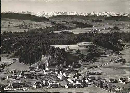 Roetenbach Baden Ort mit Alpenpanorama Kat. Friedenweiler