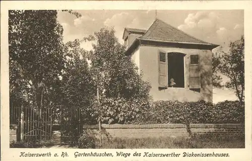 Kaiserswerth Gartenhaeuschen Wiege des Kaiserswerther Diakonissenhaus Kat. Duesseldorf