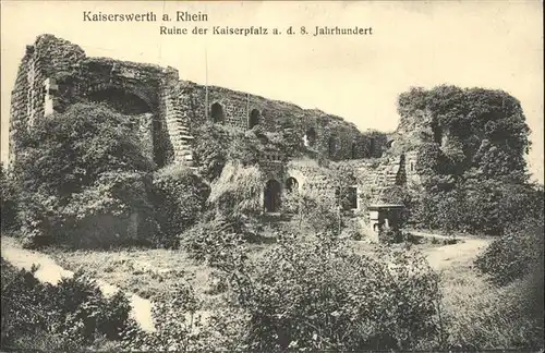 Kaiserswerth Ruine der Kaiserpfalz 8. Jahrhundert Kat. Duesseldorf