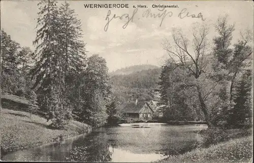 aw05801 Wernigerode Harz Christianental Kategorie. Wernigerode Alte Ansichtskarten