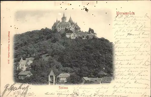 aw05802 Wernigerode Harz Schloss Kategorie. Wernigerode Alte Ansichtskarten