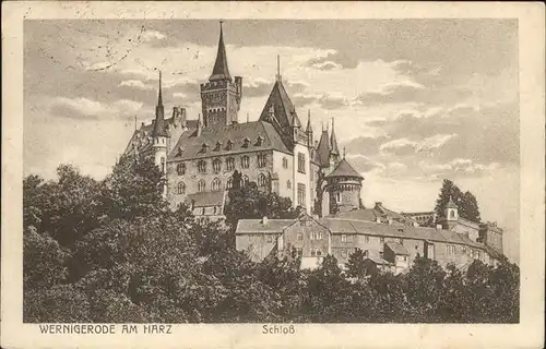 aw05806 Wernigerode Harz Schloss Kategorie. Wernigerode Alte Ansichtskarten