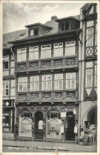 aw05807 Wernigerode Harz Breitestrasse Altes Haus Kategorie. Wernigerode Alte Ansichtskarten