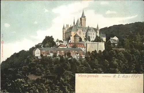 aw05808 Wernigerode Harz Schloss Kategorie. Wernigerode Alte Ansichtskarten