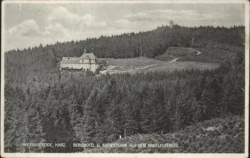 aw05809 Wernigerode Harz Berghotel Kaiserturm Armeleuteberg Kategorie. Wernigerode Alte Ansichtskarten