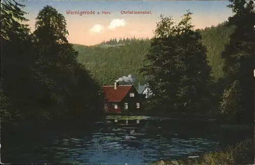 aw05842 Wernigerode Harz Christianental Kategorie. Wernigerode Alte Ansichtskarten
