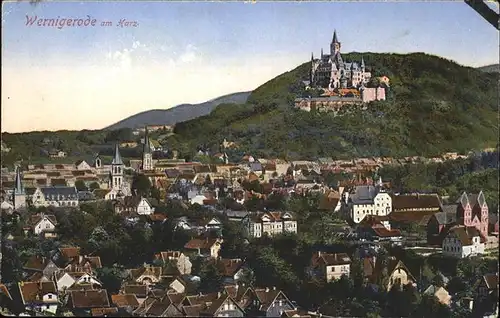 aw05849 Wernigerode Harz Schloss Kategorie. Wernigerode Alte Ansichtskarten