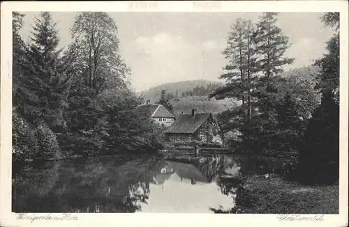 aw05858 Wernigerode Harz Christianental Kategorie. Wernigerode Alte Ansichtskarten