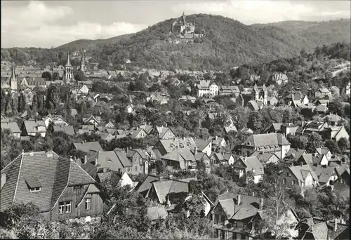 aw05958 Wernigerode Harz Gesamtansicht Kategorie. Wernigerode Alte Ansichtskarten