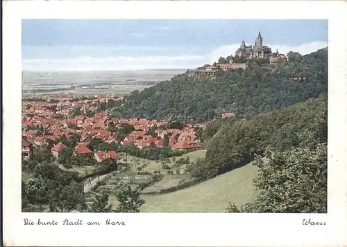 aw05998 Wernigerode Harz Schloss Kategorie. Wernigerode Alte Ansichtskarten