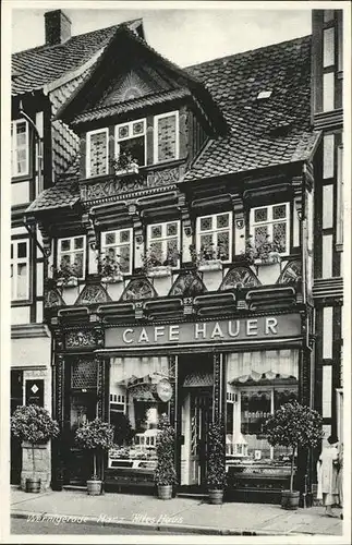 aw06265 Wernigerode Harz Cafe Hauer Kategorie. Wernigerode Alte Ansichtskarten
