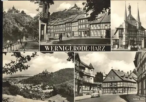 Wernigerode Harz Schloss Rathaus Schoene Ecke x / Wernigerode /Harz LKR