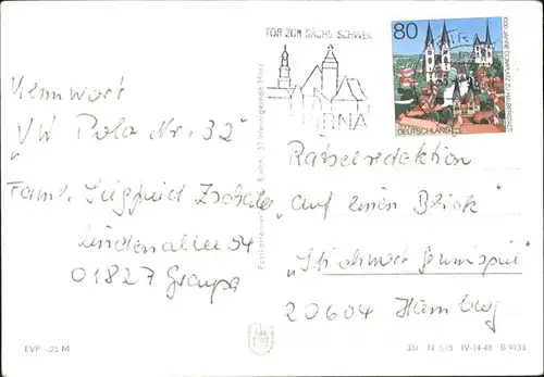 Wernigerode Harz Rathaus Hasserode Schloss  / Wernigerode /Harz LKR