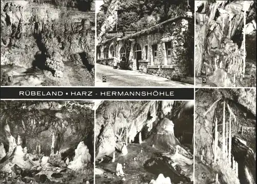 Wernigerode Harz Ruebeland Kristallkammer Blaue Grotte Kanzel Schlucht Hermannshoehle * / Wernigerode /Harz LKR
