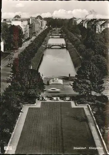 Duesseldorf Koenigsalle Fliegeraufnahme Parkanlage Kat. Duesseldorf