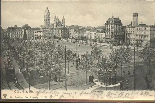 Koeln Rhein Neumarkt Strassenbahn Kat. Koeln