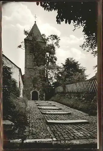 Wittlaer Kirchenaufgang St.Remigius Kat. Duesseldorf