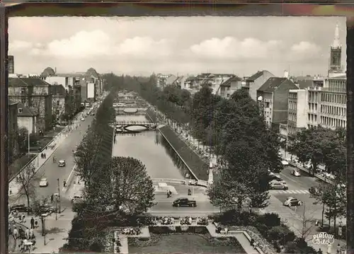 Duesseldorf Koenigsallee Stadtgraben Fliegeraufnahme Kat. Duesseldorf