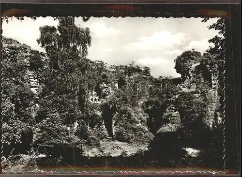 Kaiserswerth Ruine der Barbarossapfalz Kat. Duesseldorf