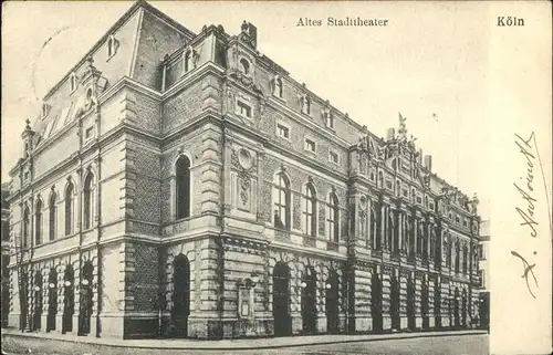 Koeln Rhein Altes Stadttheater Kat. Koeln