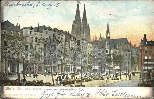 Koeln Rhein alter Markt Dom Kat. Koeln