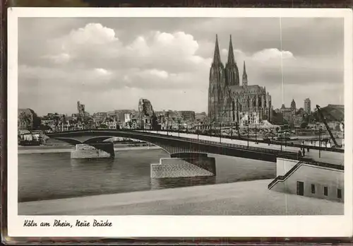 Koeln Rhein Dom und zerstoerte Innenstadt Kat. Koeln