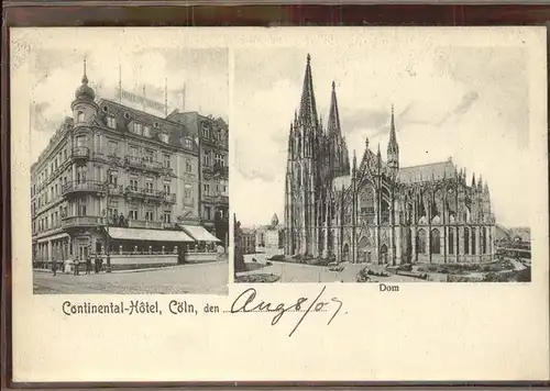 Koeln Rhein Contineantal Hotel Dom Kat. Koeln