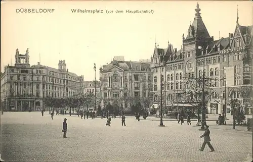 Duesseldorf Wilhelmsplatz Hauptbahnhof Kat. Duesseldorf