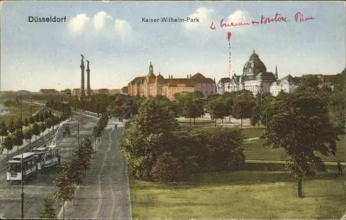 Duesseldorf Kaiser Wilhelm Park Kat. Duesseldorf