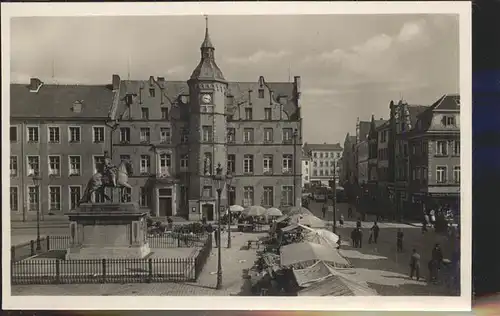 Duesseldorf Marktplatz Rathaus Denkmal Jean Wellem Kat. Duesseldorf