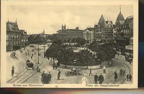 Duesseldorf Platz am Hauptbahnhof Kat. Duesseldorf