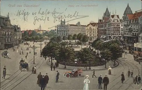 Duesseldorf Platz am Hauptbahnhof Kat. Duesseldorf