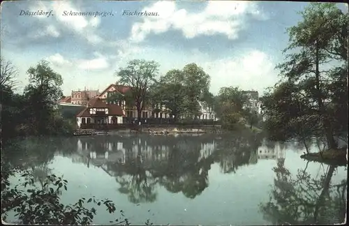 Duesseldorf Schwanenspiegel Fischerhaus Kat. Duesseldorf