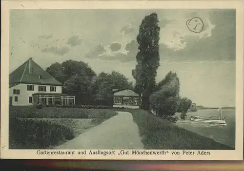 Duesseldorf Gartenrestaurant Gut Moenchenwerth Kat. Duesseldorf