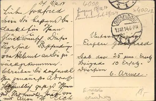 Duesseldorf Schlos Jaegerhof Kat. Duesseldorf