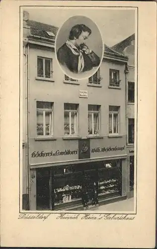 Duesseldorf Heinrich Heine Geburtshaus Portrait Kat. Duesseldorf