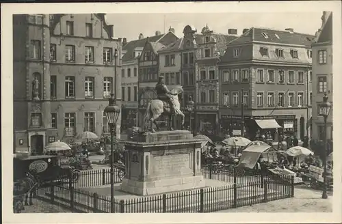 Duesseldorf Marktplatz mit Denkmal Kurfuerst Johann Wilhelm Kat. Duesseldorf