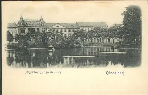 Duesseldorf Hofgarten Grosser Teich Kat. Duesseldorf