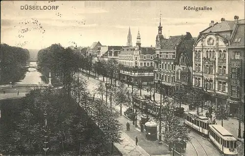 Duesseldorf Koenigsallee Strassenbahn Kat. Duesseldorf