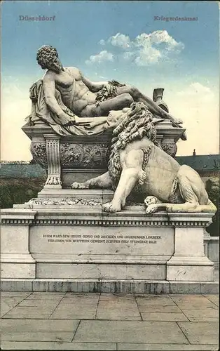 Duesseldorf Kriegerdenkmal Kat. Duesseldorf