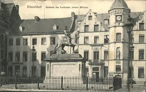 Duesseldorf Denkmal Kurfuerst Johann Wilhelm Kat. Duesseldorf