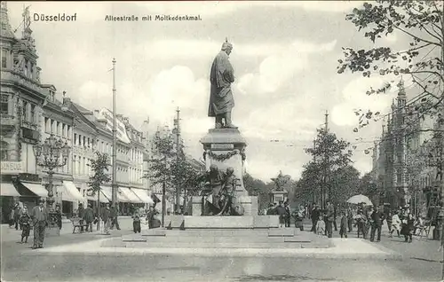 Duesseldorf Alleestrasse Moltkedenkmal Kat. Duesseldorf