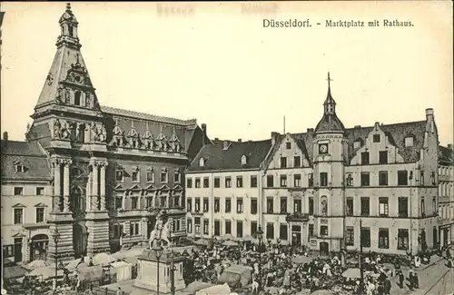 Duesseldorf Marktplatz Rathaus Kat. Duesseldorf