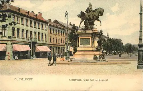 Duesseldorf Alleestrasse Kaiser Wilhelm Denkmal Kat. Duesseldorf